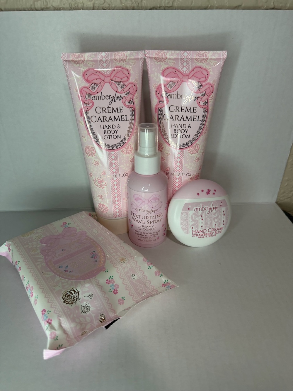 Crème Caramel Hand & Body Lotion - Pink Moisturizing Set